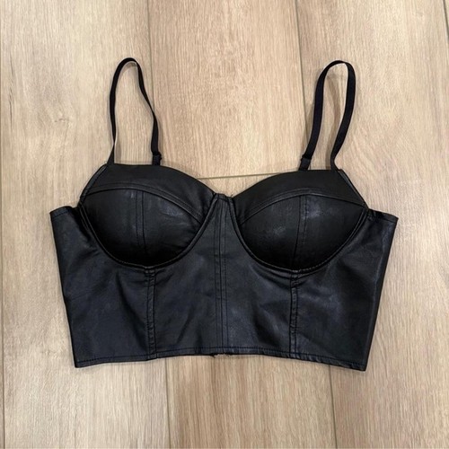Haute monde black - faux, leather