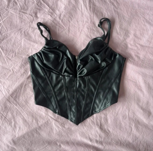 Plt black faux leather - plt,