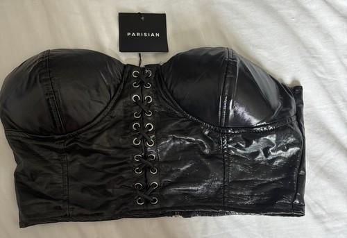 Parisian faux leather - , corset