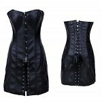 Black faux leather - black,