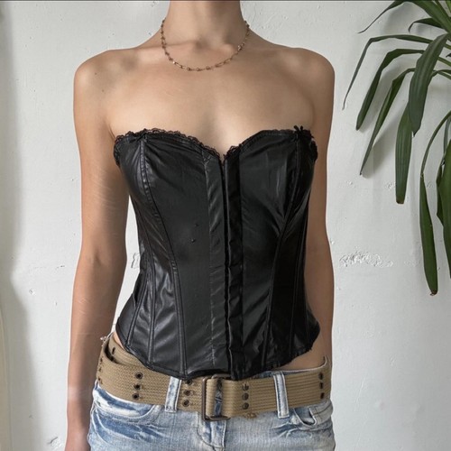 Vintage 2000s black faux - vintage,