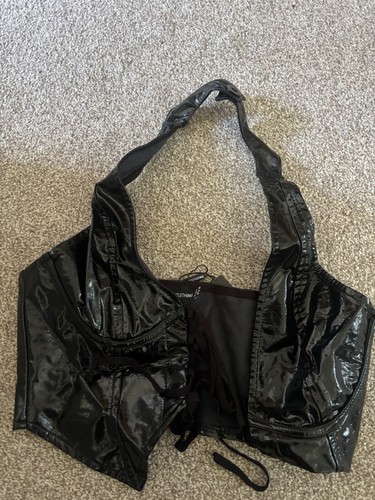 Prettylittlething black faux - prettylittlething,