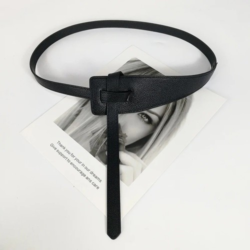 Women leather knot waist - pu,