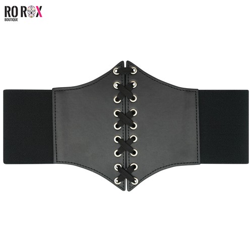 Gothic faux leather underbust - faux,