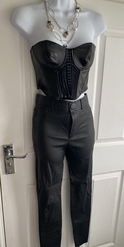 Zara black faux - zara,