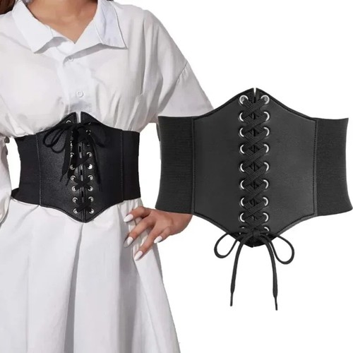 Women leather corset - women's,