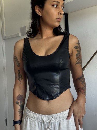 Boohoo black faux leather - boohoo,