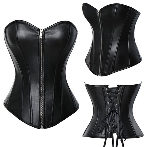 Women faux leather overbust - women,